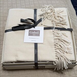 Gabel Cream Throw Blanket